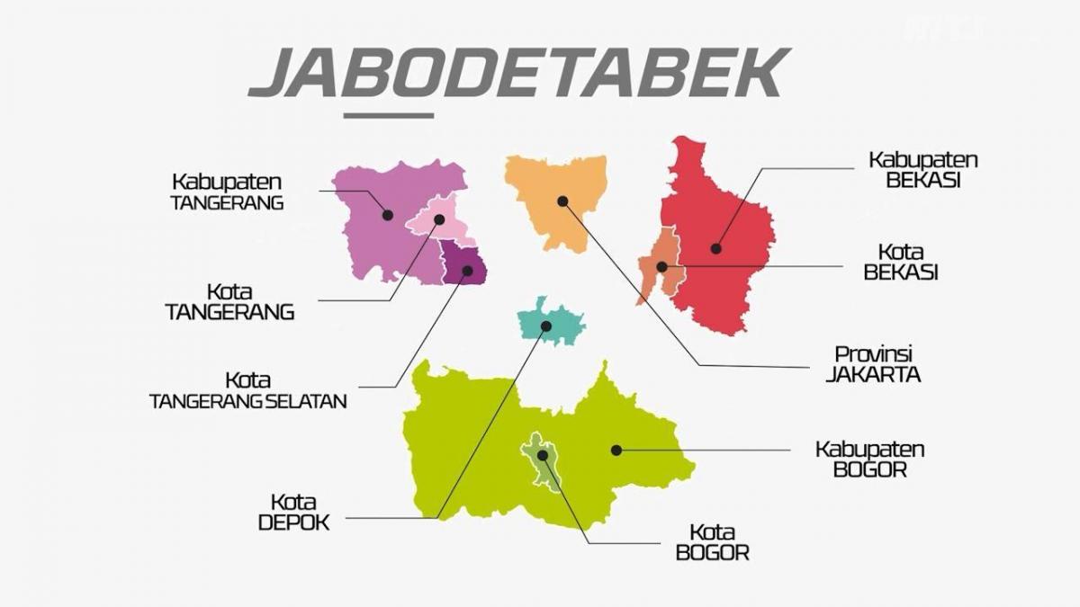 แผนที่ของ jabodetabek