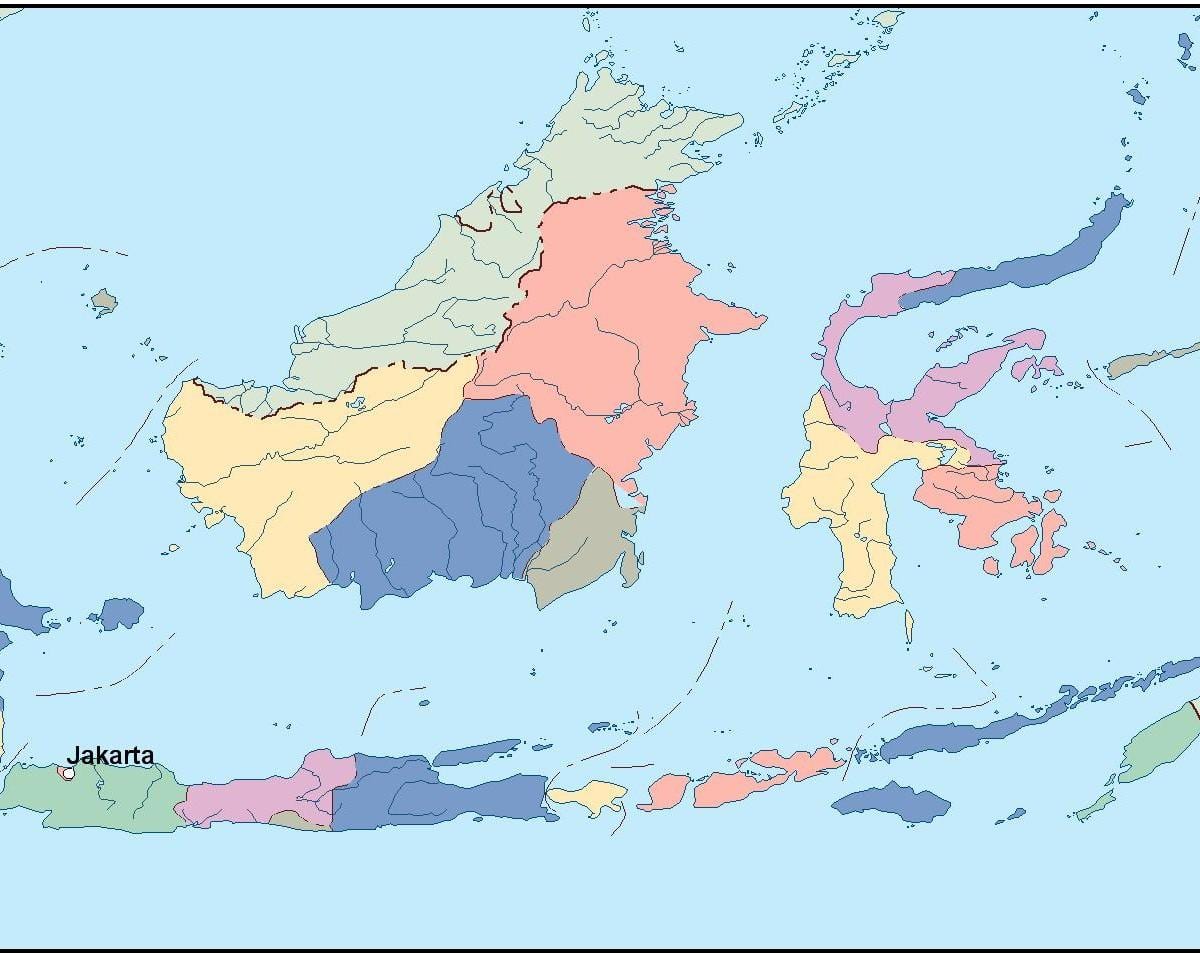 แผนที่ขอจาการ์ตาแผนที่เว็กเตอร์