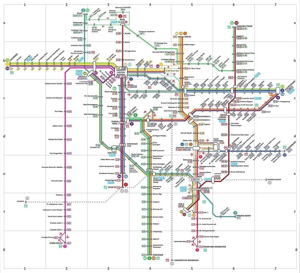 แผนที่ไขจาการ์ตา
