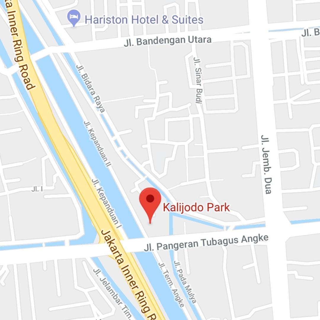 แผนที่ของ kalijodo จาการ์ตา
