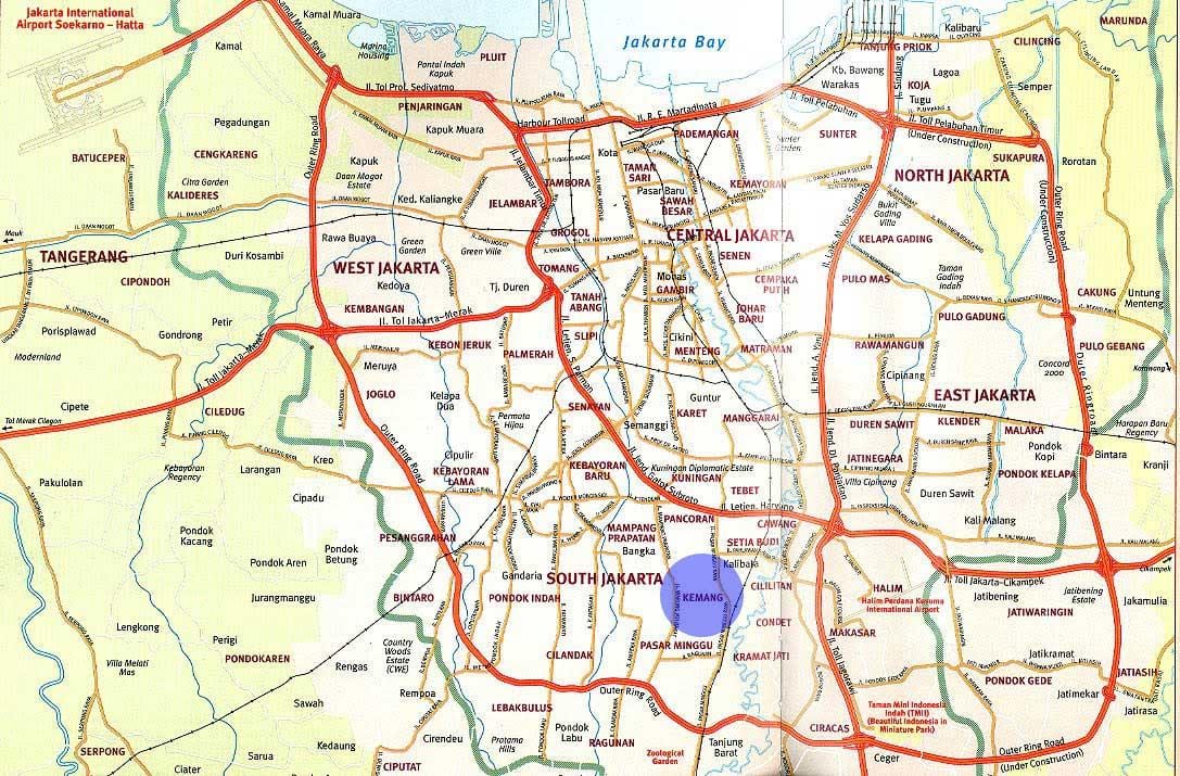 แผนที่ของ kemang จาการ์ตา