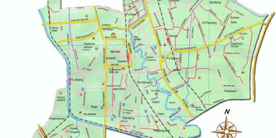 แผนที่ขอจาการ์ตา pusat