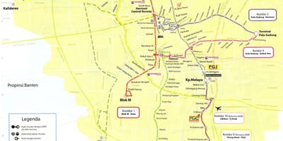 แผนที่ของแผนที่ ancol จาการ์ตา