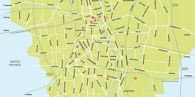 แผนที่ของ harmoni จาการ์ตา