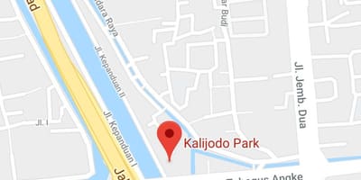 แผนที่ของ kalijodo จาการ์ตา