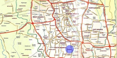 แผนที่ของ kemang จาการ์ตา