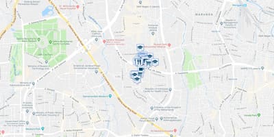 แผนที่ของ kuningan จาการ์ตา