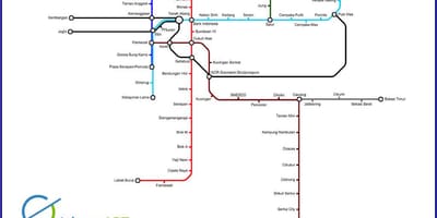 จาการ์ตา lrt แผนที่