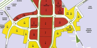 แผนที่ของ scbd จาการ์ตา